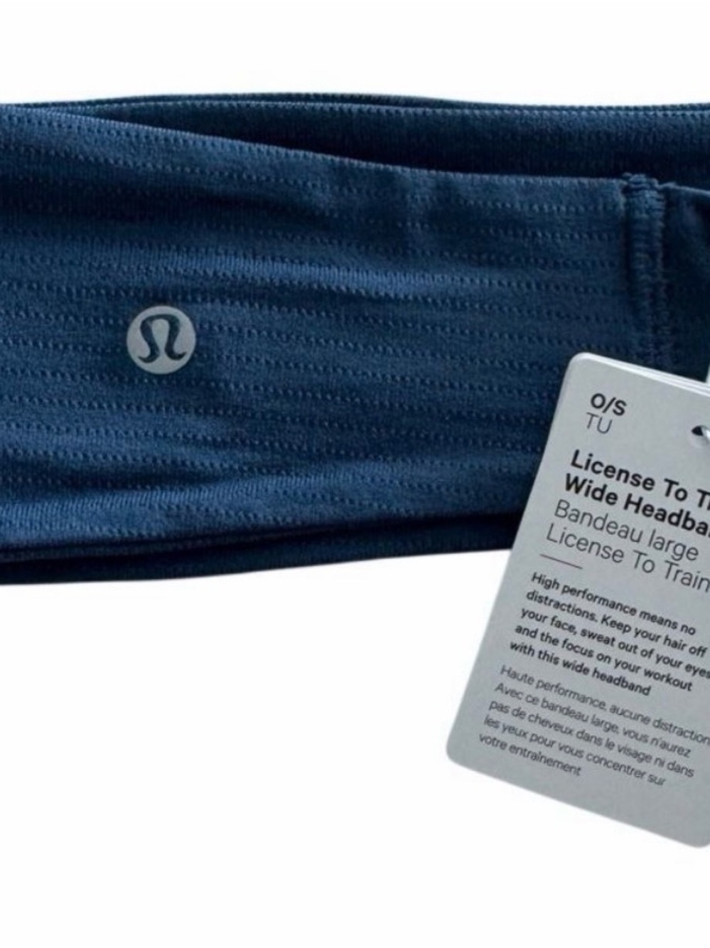 lululemon athletica Wide Performance Headband in Navy